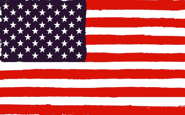 Vector grunge american flag background