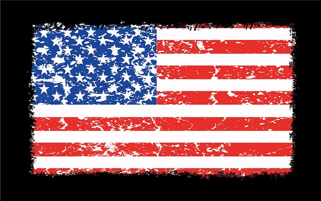 grunge american flag distressed background