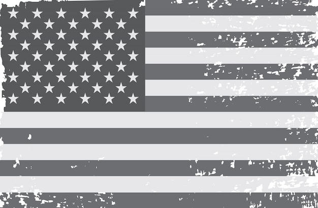 Vector grunge american flag