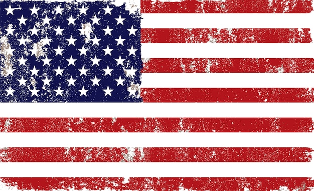 Grunge Amerikaanse vlag