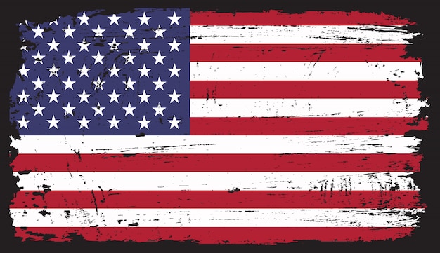 Grunge Amerikaanse vlag
