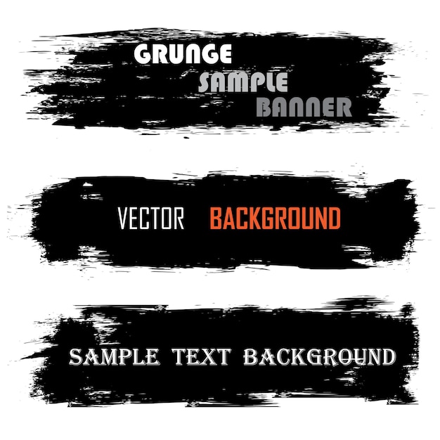 Grunge banners with text