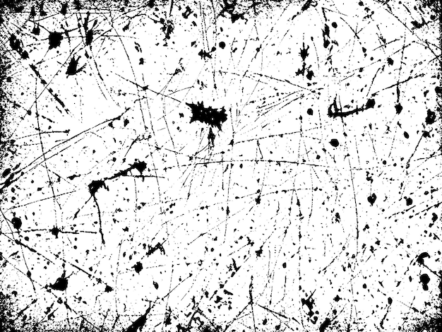 Вектор Гранжевая черно-белая текстура с потертым эффектом