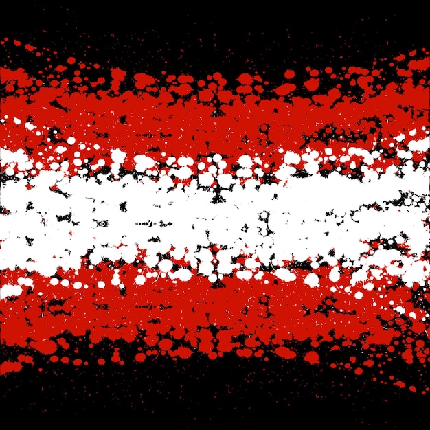 Il grunge macchia lo sfondo della bandiera dell'austria