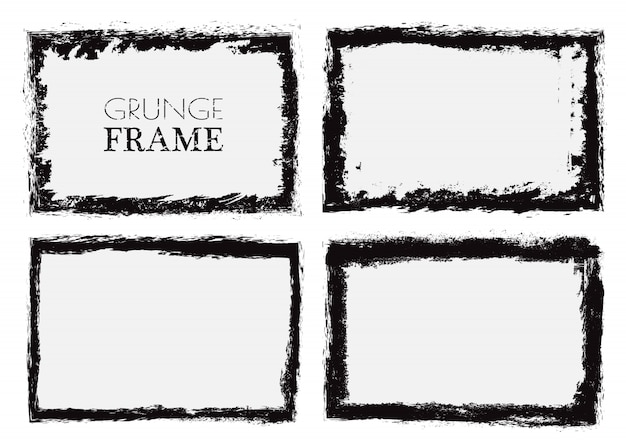 Grunge border frames