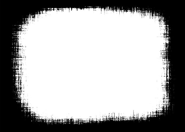 Гранж граница векторной текстуры фона Абстрактное наложение рамки Грязный и поврежденный фон Векторная графическая иллюстрация с прозрачным белым EPS10