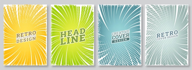 grunge brochure vintage flyer covers ray background abstract brochure template grunge magazines