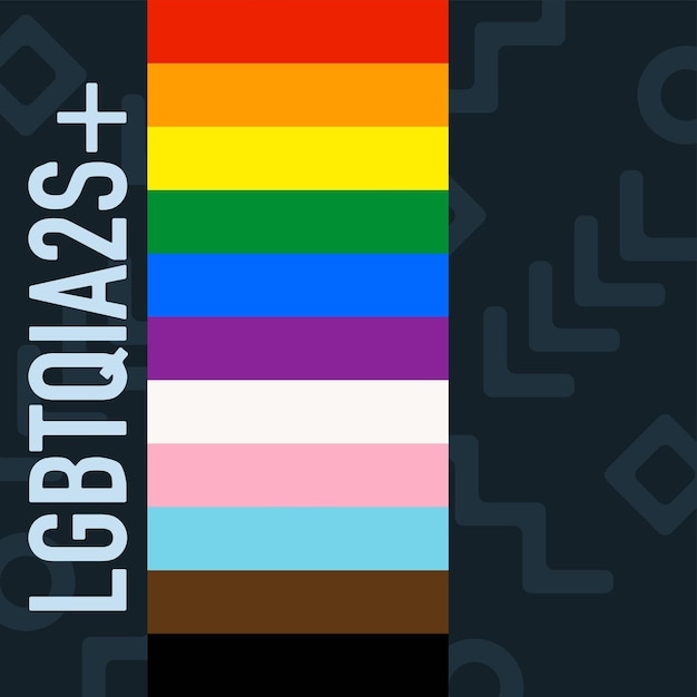 벡터 그런지 브러쉬 라인 lgbtqia2s 벽지