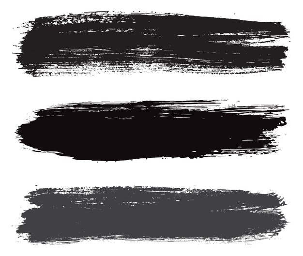 Grunge brush strokes