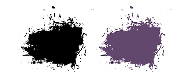 Grunge brushes background shape