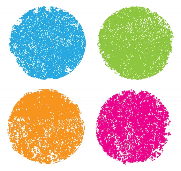 Grunge color circles