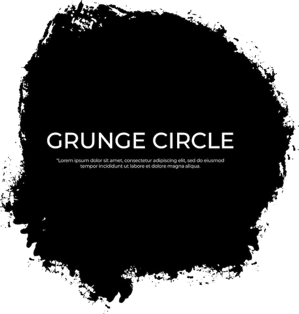 Vector grunge cricle