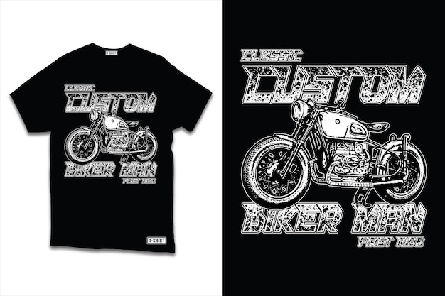 grunge Death Rider T-shirtontwerp of fietstocht