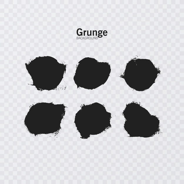 Grunge design elements Ink grunge splat collection vector