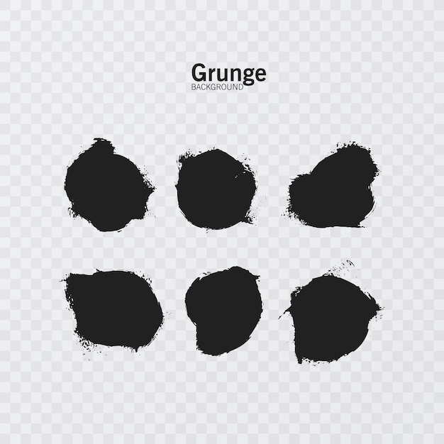 Grunge design elements Ink grunge splat collection vector