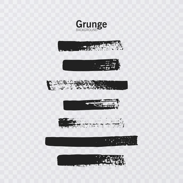 Grunge design elements Ink grunge splat collection vector