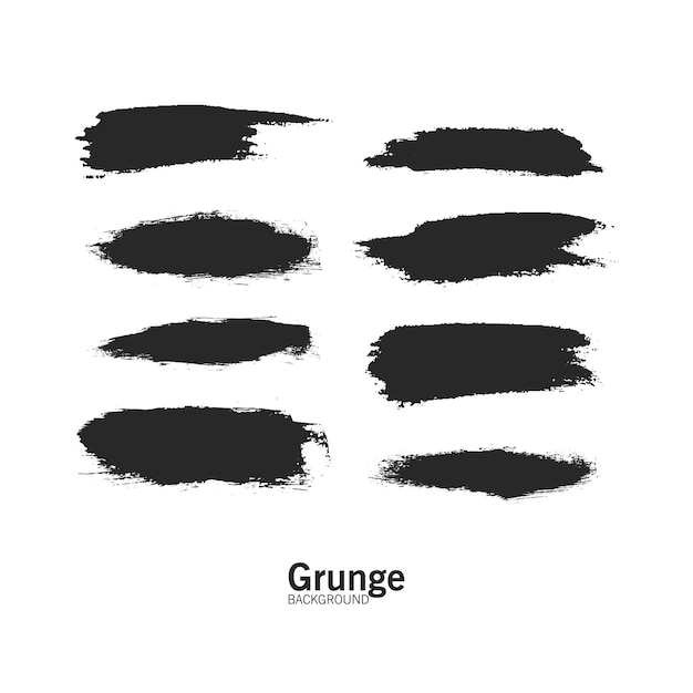 Grunge design elements ink grunge splat collection vector