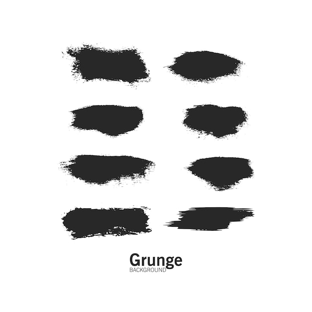 Grunge design elements Ink grunge splat collection vector