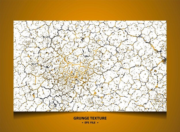 Vector grunge effect op abstracte gouden kleur gradiënt textuur achtergrond vector ontwerp gouden muur textuur.