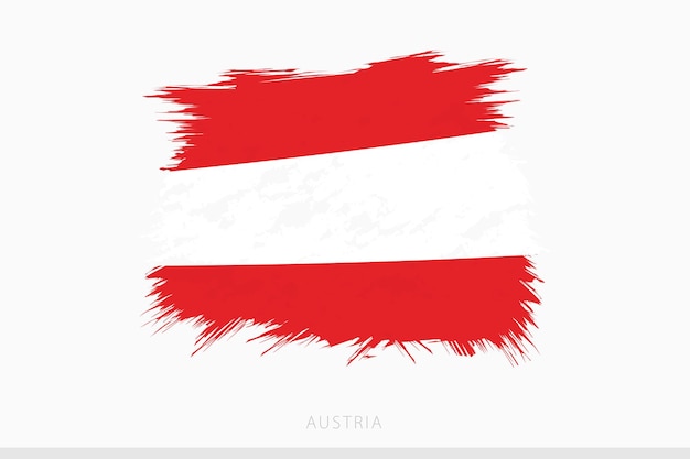 Vector grunge flag of austria vector abstract grunge brushed flag of austria