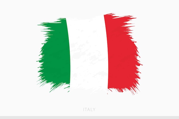 Grunge flag of Italy vector abstract grunge brushed flag of Italy