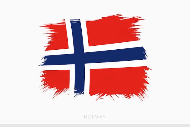 Vector grunge flag of norway vector abstract grunge brushed flag of norway