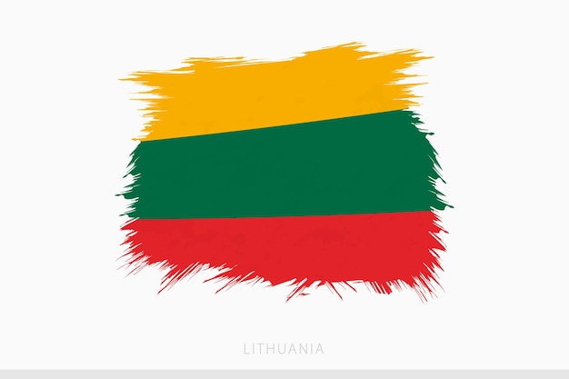 Вектор Флаг литвы в векторе абстрактный флаг литвы