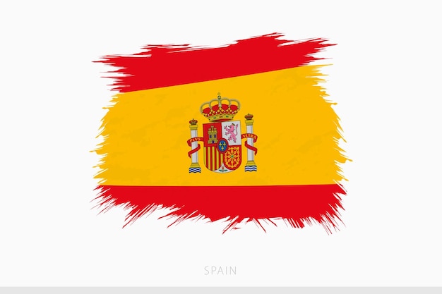 Grunge flag of Spain vector abstract grunge brushed flag of Spain
