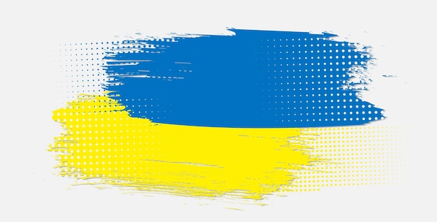 Grunge flag of ukraine