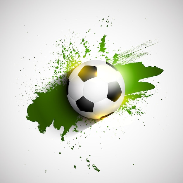 Grunge football soccer ball background