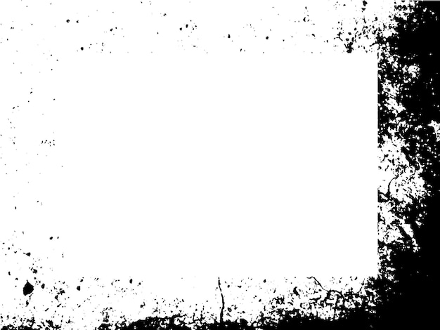 Grunge frame en grens Zwart en wit grunge