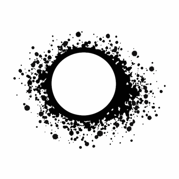 Grunge frame Ronde cirkel Imprint ovale rand Splash grunge textuur Stock vector illustratie 16
