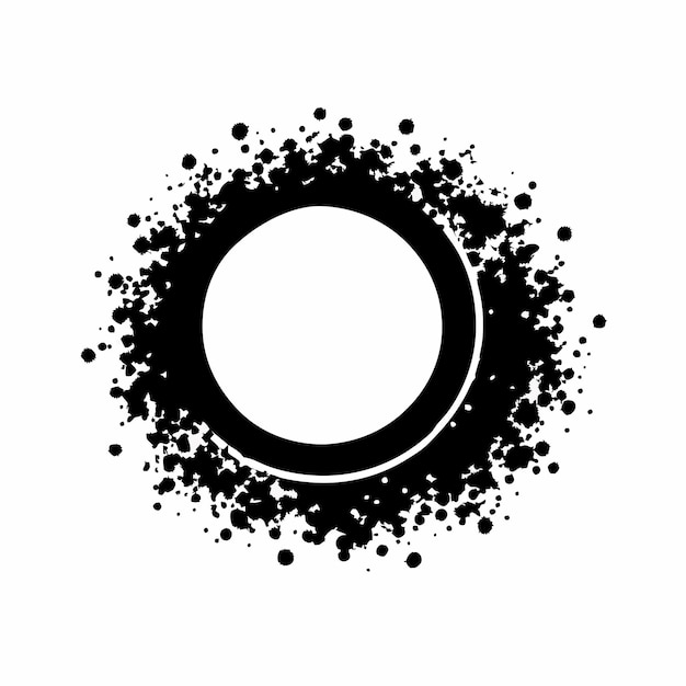 Grunge frame Ronde cirkel Imprint ovale rand Splash grunge textuur Stock vector illustratie 18