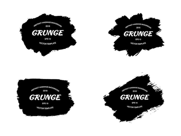 Vector grunge frame set vector