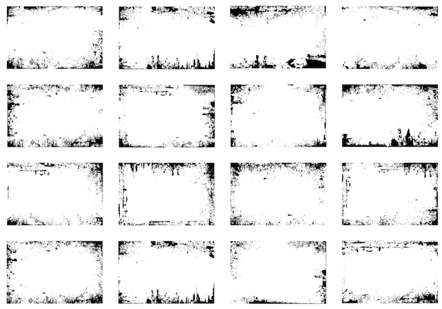 Гранж кадр векторный набор