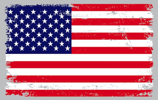 Grunge getextureerde usa vlag