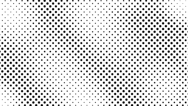 Grunge halftone achtergrond met stippen Zwart-wit pop-art patroon in komische stijl Monochrome stip textuur vectorillustratie