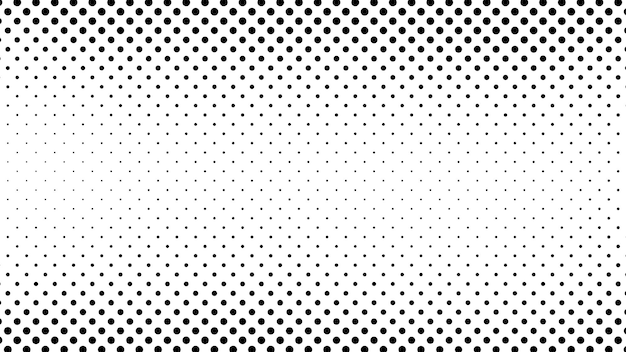 Grunge halftone achtergrond met stippen Zwart-wit pop art patroon in strip stijl Monochrome dot textuur Vector illustratie