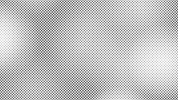 Вектор Черно-белый поп-арт в стиле комикса монохромная текстура точек векторная иллюстрация
