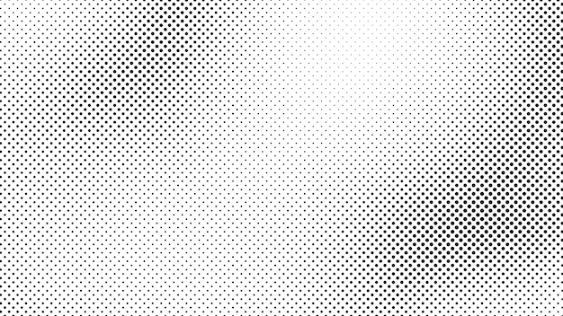 Grunge halftone background with dots Black and white pop art pattern in comic style Monochrome dot texture Vector illustration