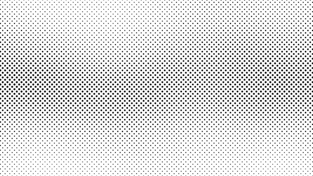 Grunge halftone background with dots Black and white pop art pattern in comic style Monochrome dot texture Vector illustration