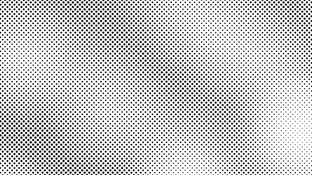 Grunge halftone background with dots Black and white pop art pattern in comic style Monochrome dot texture Vector illustration