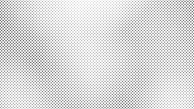Vector grunge halftone background with dots black and white pop art pattern in comic style