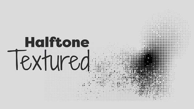 Vector grunge halftone vector print achtergrond