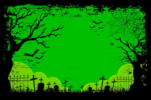 Vector grunge halloween background