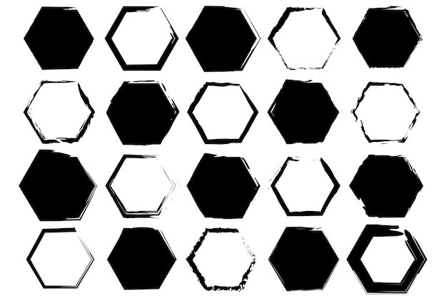 Vector grunge hexagon vector illustration eps 10 stock image