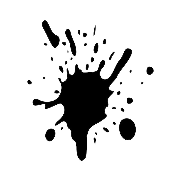 Grunge inkt vlek splatter splash spray abstracte vector illustratie