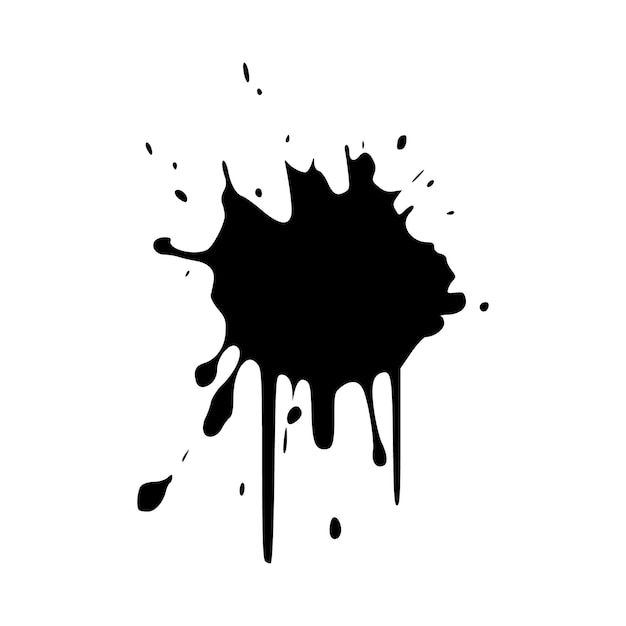 Grunge inkt vlek splatter splash spray abstracte vector illustratie