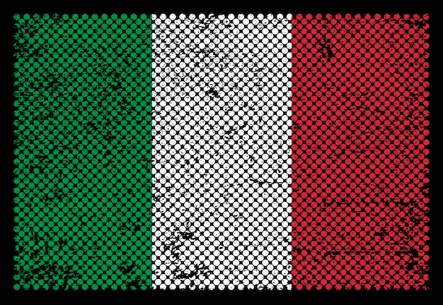 Grunge italië vlag