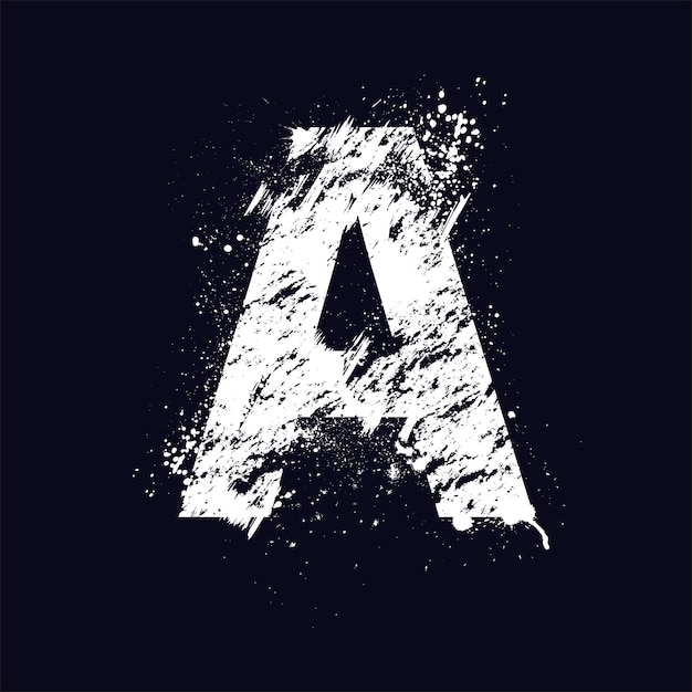 Grunge letter a